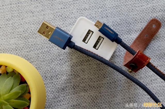 观光充电套装,双口充电头+牛仔数据线